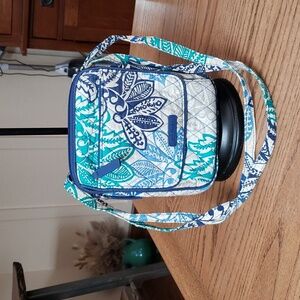 Vera Bradley Santiago Blue Green Little Hipster.